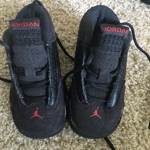 Black and red Jordan’s